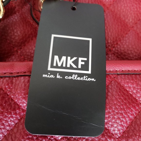 MKF Collection Lexie Vegan Leather Duffle by Mia K. RED - Picture 6 of 9